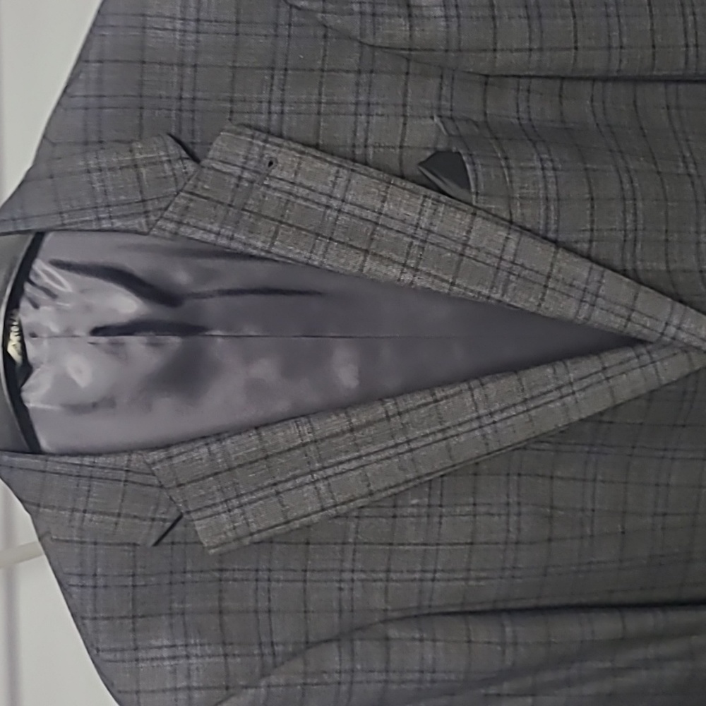 Dark Blazer with pocket square